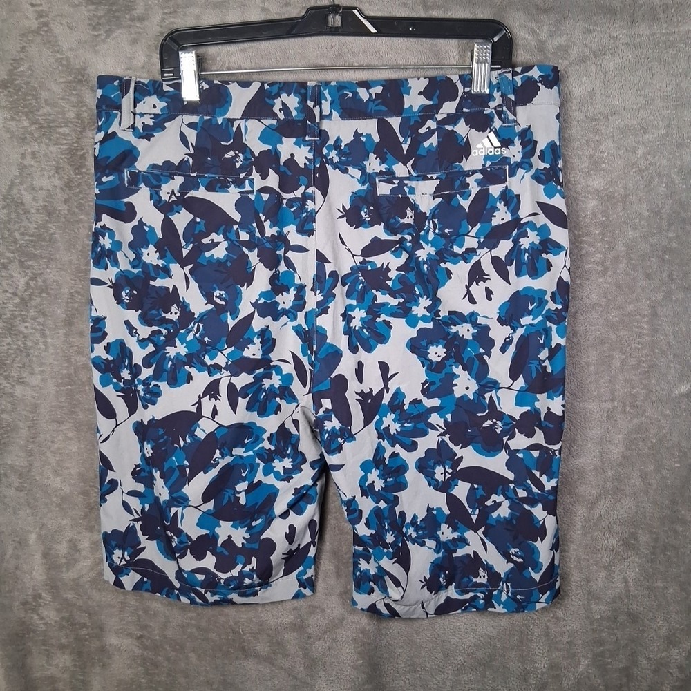 Adidas Golf Shorts Men Size 36 Gray Blue Camo Lightweight  Inseam 10 - Picture 3 of 6